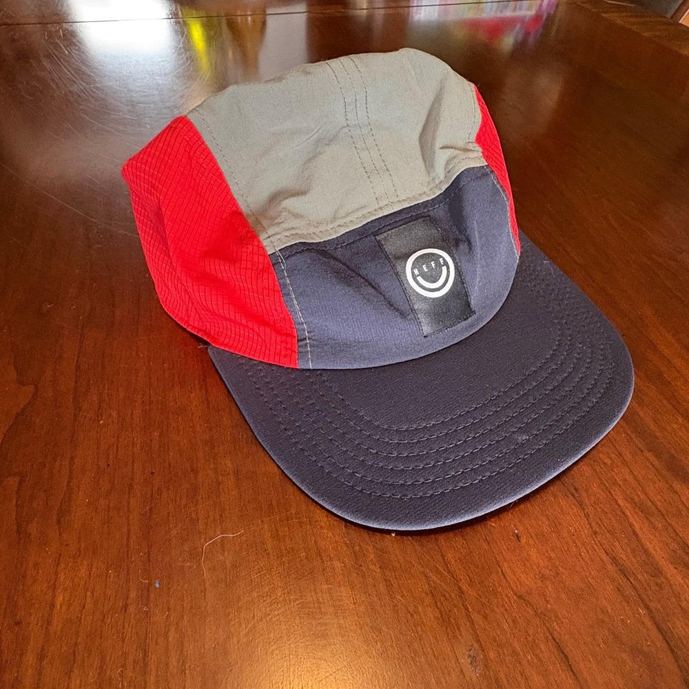 Neff 5 Panel Hat Colorblock Black Red Gray Camp Cap Streetwear‎ Skate